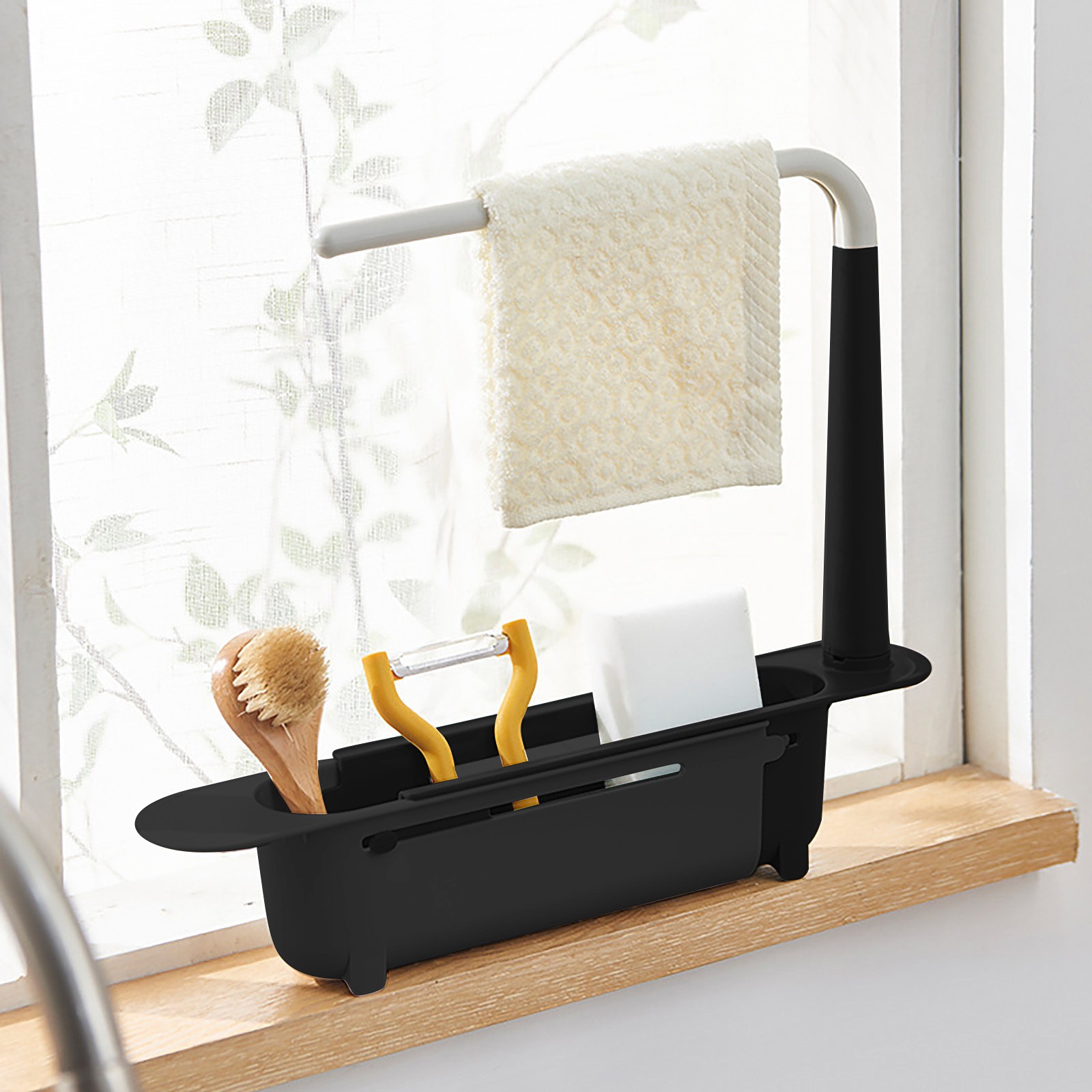 Kitchen Gadgets Rack - Eleskopowy półka nad zlewozmywak ociekacz ze