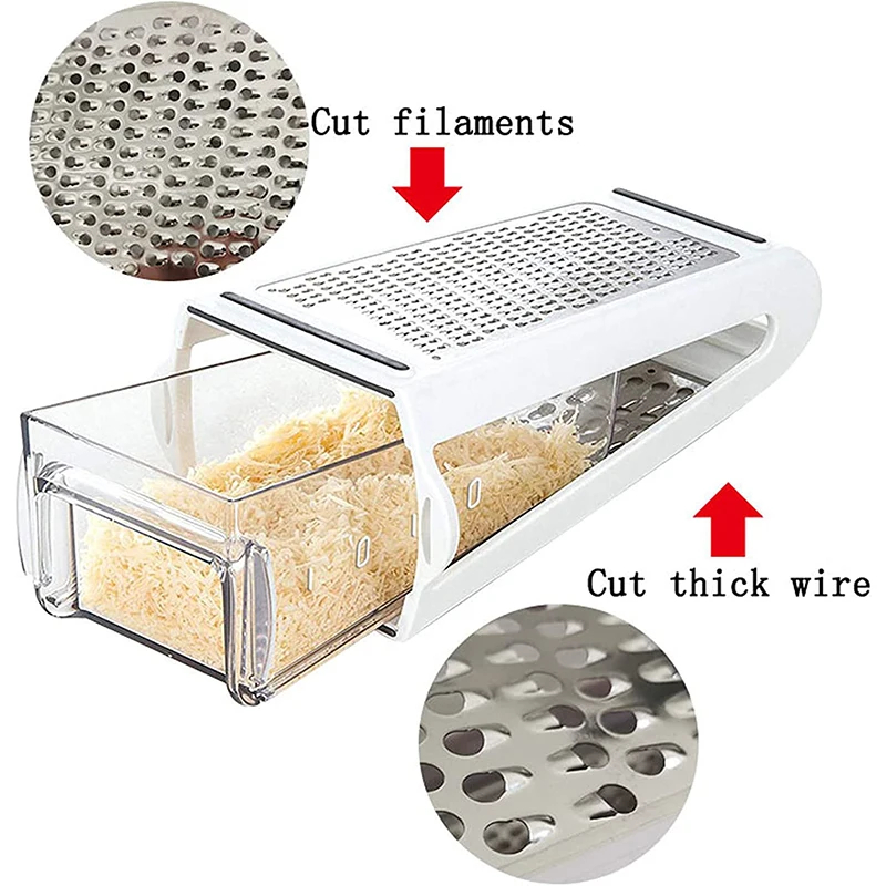 Cheese Grater Box - Dwustronna tarka do sera, wielofunkcyjna tarka
