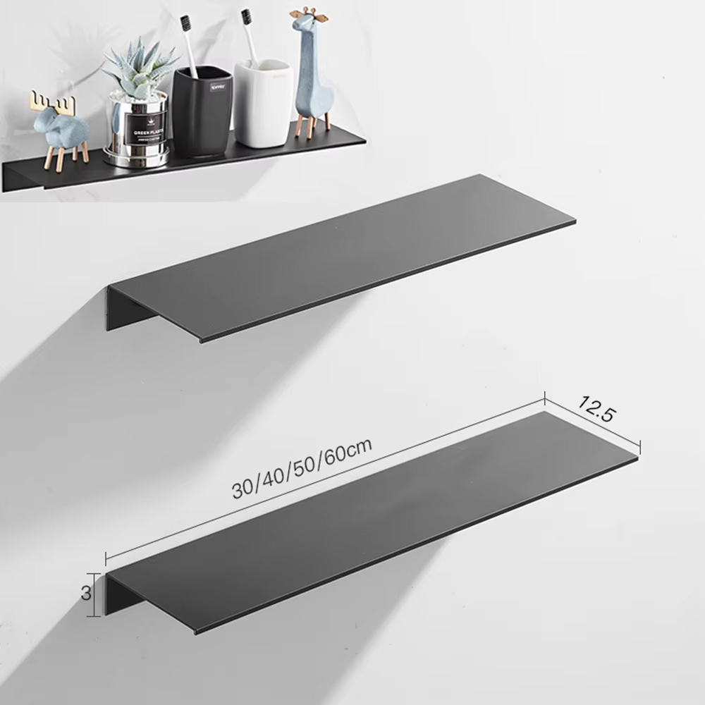 Kitchen Gadgets Hacks - 30/40/50CM półka łazienkowa aluminiowe pływające półki