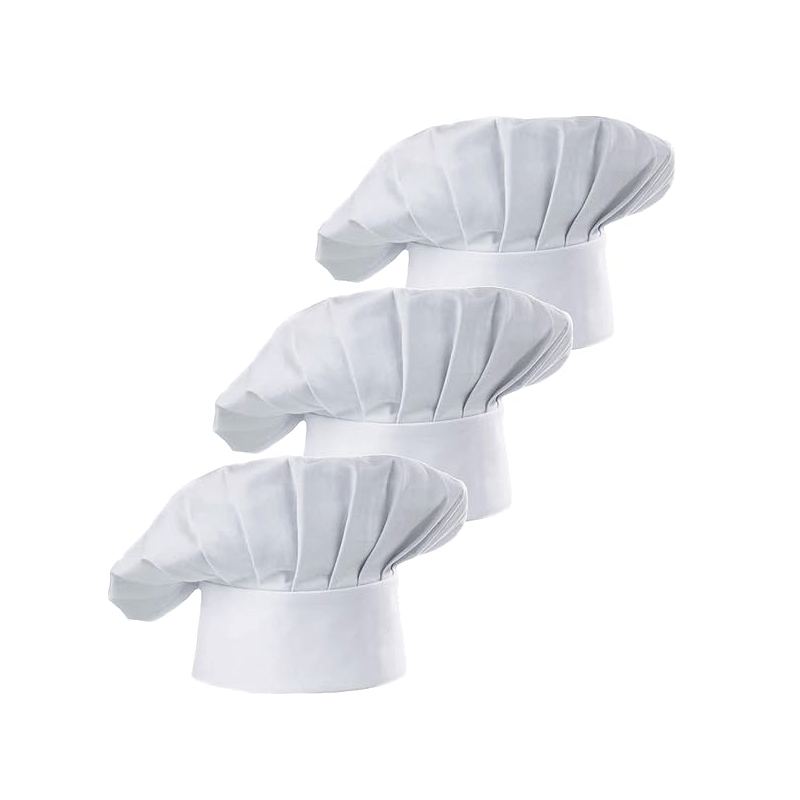 Kitchen Gadgets That Make Life Easier - 3 szt. Czapka kucharska dla dorosłych,