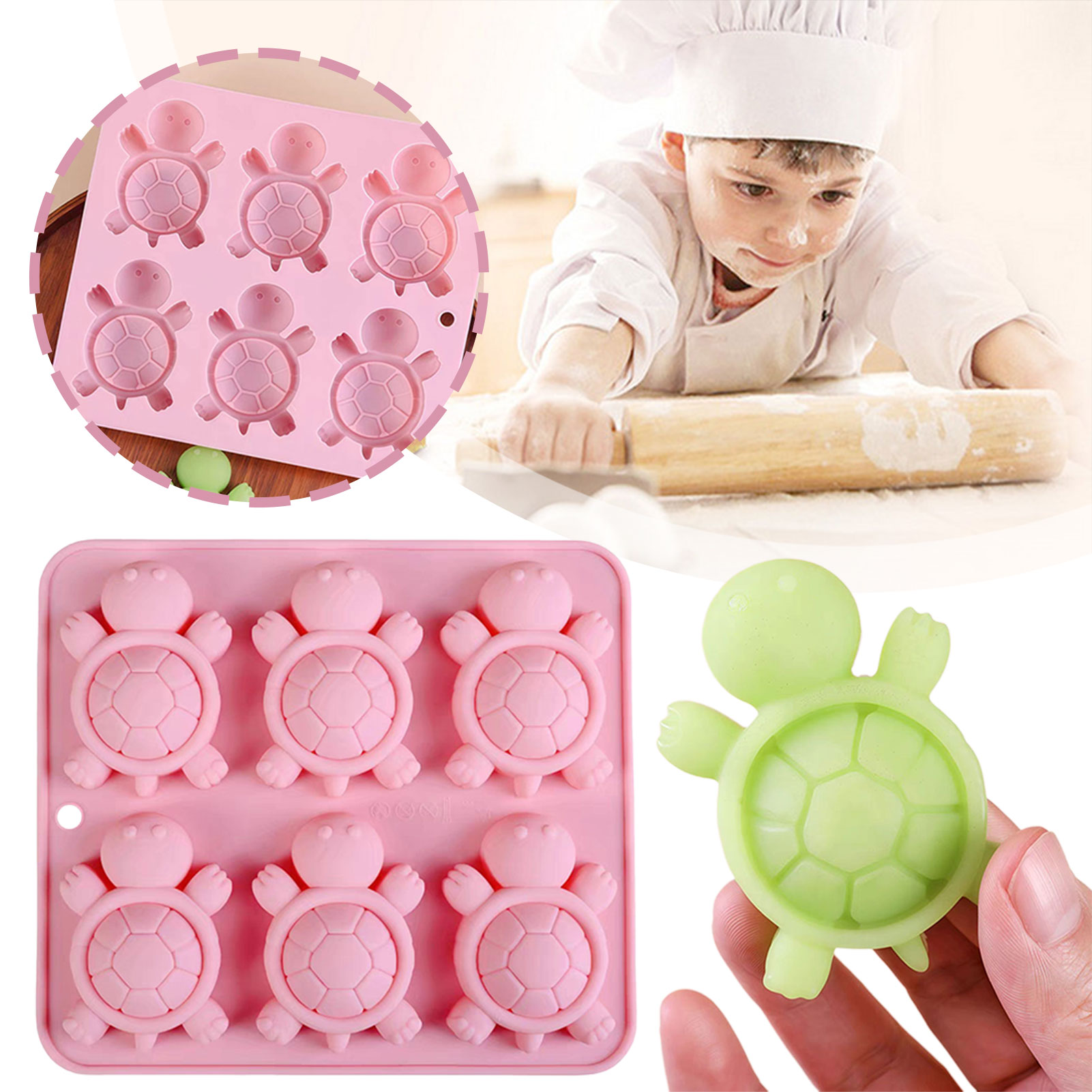 Kitchen Gadgets Baking - Żłwie lodowe taca 3d żłwie morskie
