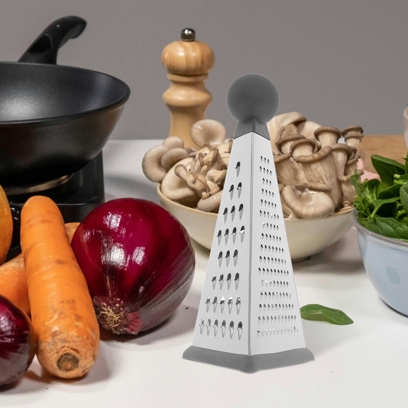 Cheese Grater Box - Trójkątne tarko-wywijarka do sera ze stali