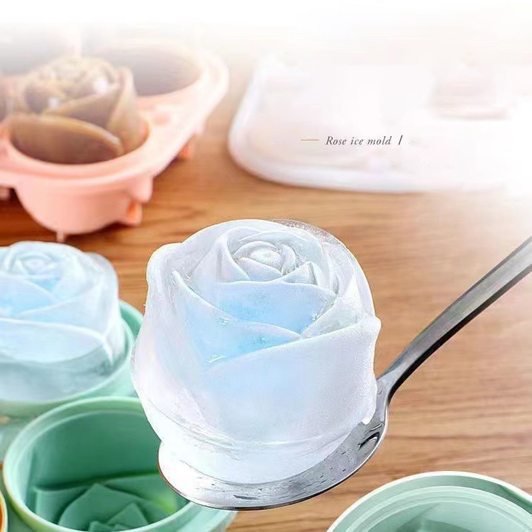 Formy do lodu 3D Rose 4 otwory – Kitchen Gadgets Baking recenzja i cena