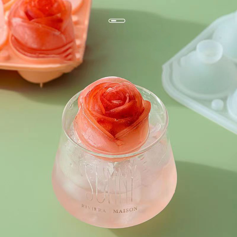 Formy do lodu 3D Rose 4 otwory – Kitchen Gadgets Baking recenzja i cena